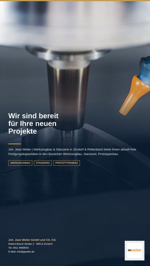 Bereit für neue Projekte Joh. Jean Weiler